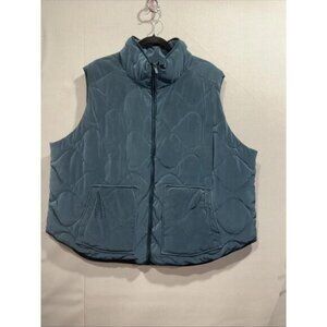 FLX Midnight Flood Velvet Puffer Vest sz 4X No Tag 56” Chest